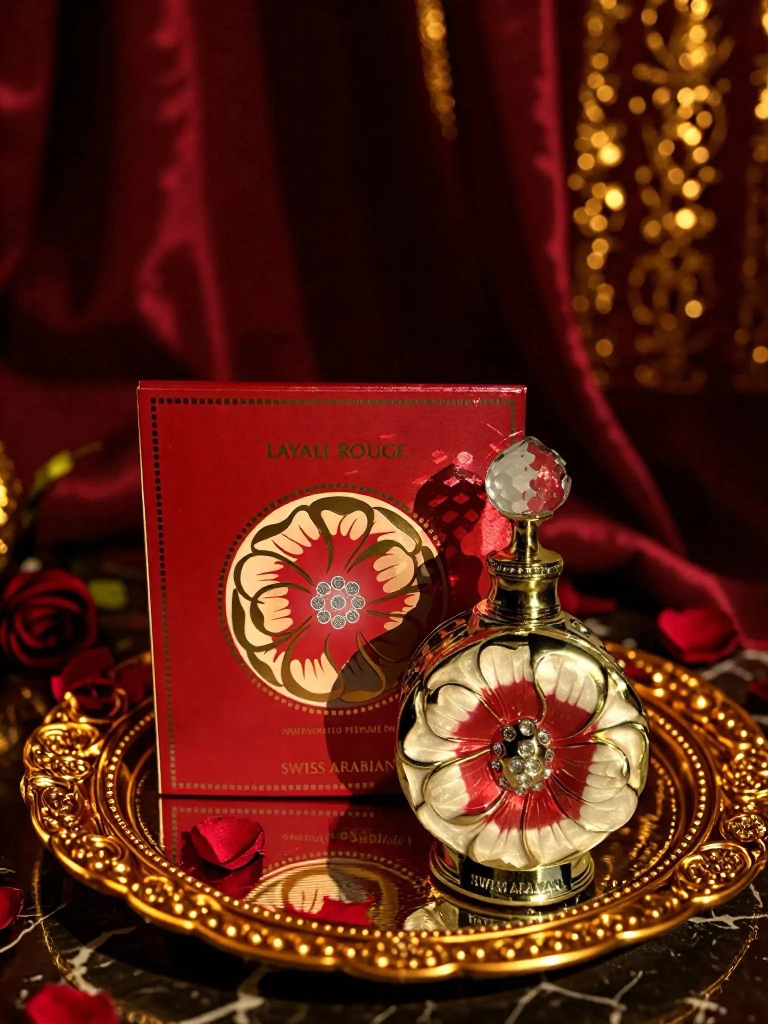 Layali Rouge Perfume Oil – 15 ml (0.5 oz) Swiss Arabian - Maison Oud & Co.