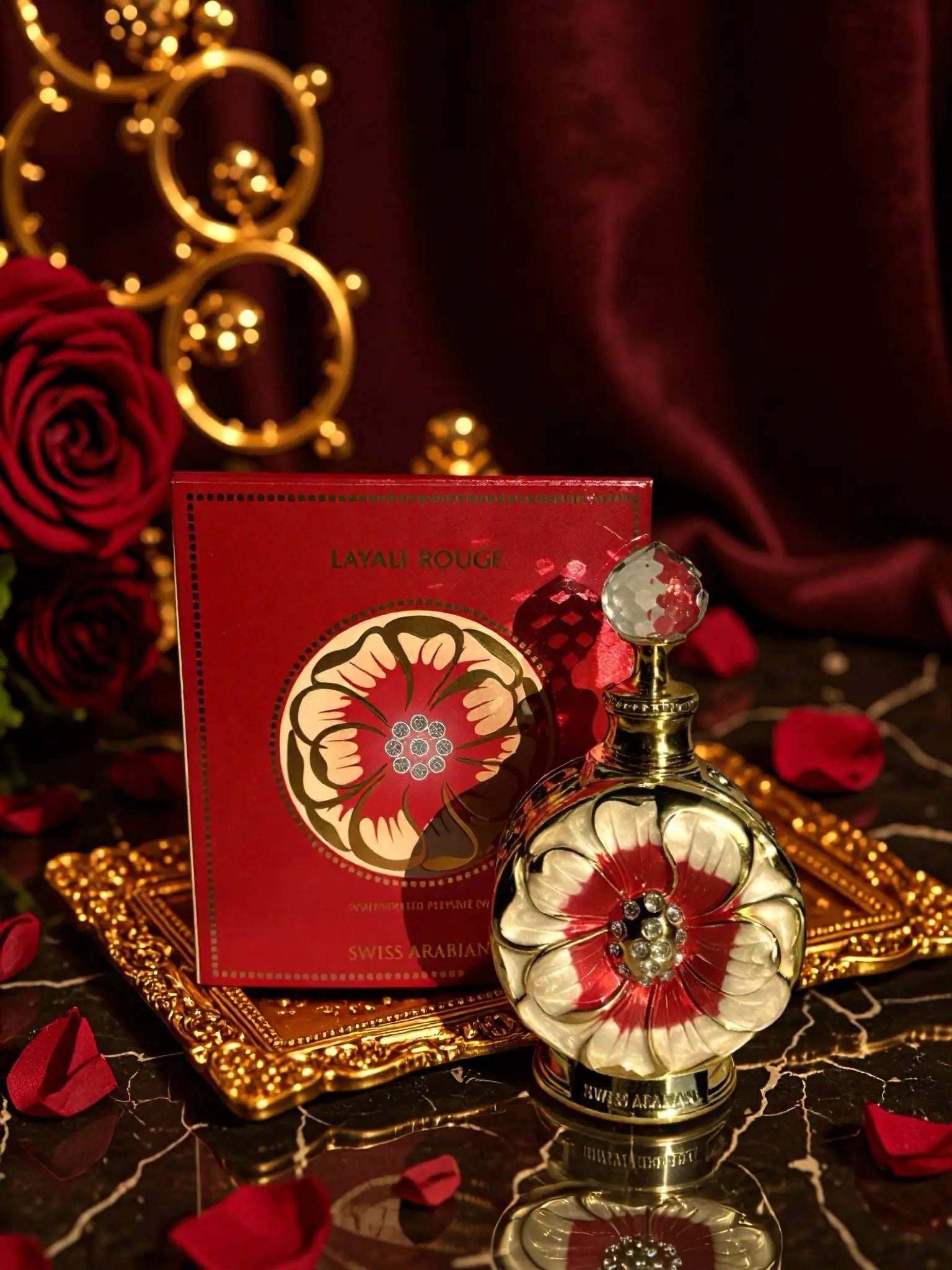 Layali Rouge Perfume Oil – 15 ml (0.5 oz) Swiss Arabian - Maison Oud & Co.